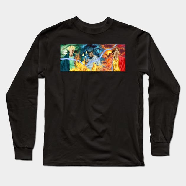 BTS - RAPLINE TRIPTYCH PAINTING Long Sleeve T-Shirt by dangerbeforeyou